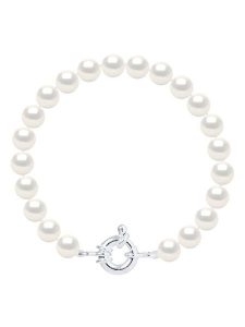 Mitzuko Bransoletka perłowa w kolorze białym rozmiar: onesize. Białe bransoletki Mitzuko, z perłą, srebrne. Za 363,71 zł.