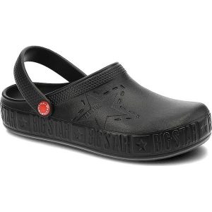 Czarne Klapki Big Star Wodoodporne Buty Damskie. Czarne klapki Big Star, z aplikacjami, bez obcasa. Za 79,99 zł.