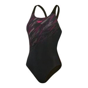 Damski Jednoczęściowy Kostium Kąpielowy Hyperboom Placement Muscleback. Czarne stroje jednoczęściowe Speedo, bez wzorów. Za 231,99 zł.