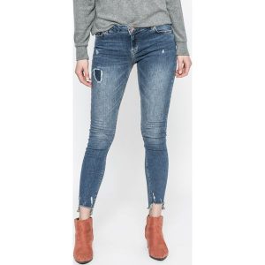 Review - Jeansy Minnie Skinny. Niebieskie jeansy marki Review, z bawełny. W wyprzedaży za 149,90 zł.