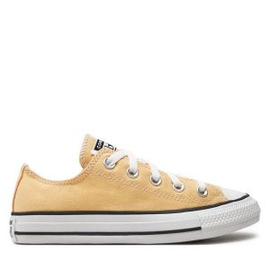Trampki Converse. Żółte trampki Converse, bez wzorów, bez zapięcia. Za 219,99 zł.