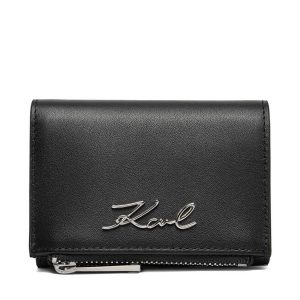 Portfel KARL LAGERFELD. Czarne portfele KARL LAGERFELD, bez wzorów. Za 337,99 zł.