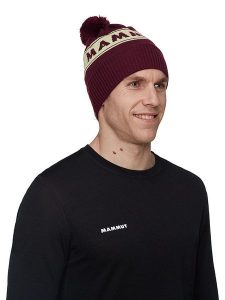 Mammut Czapka beanie w kolorze czerwonym rozmiar: onesize. Czerwone czapki Mammut, bez wzorów, z wełny. Za 124,95 zł.