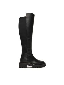 MICHAEL Michael Kors Muszkieterki Asher 40F4ASFB8L Czarny. Czarne kozaki MICHAEL Michael Kors, bez wzorów, ze skóry, bez obcasa, na płaskiej podeszwie, bez zapięcia. Za 659,99 zł.