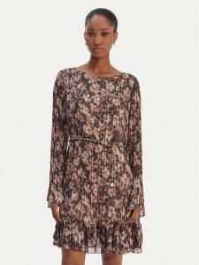 Guess Sukienka codzienna W6RK37 WJ712 Brązowy Regular Fit. Brązowe sukienki Guess, na co dzień, s, z aplikacjami, z syntetyku, bez kołnierzyka, bez ramiączek, proste. Za 659,99 zł.