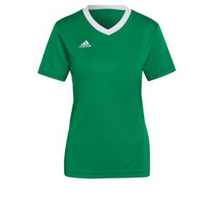 Koszulka piłkarska damska Adidas Entrada 22 Jersey. Zielone bluzki ADIDAS, l, bez wzorów, z jersey, sportowe, bez kołnierzyka, bez ramiączek. Za 65,00 zł.