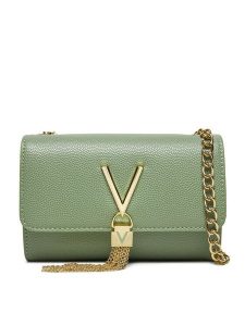 Valentino Torebka Divina VBS1R403G Zielony. Zielone torebki klasyczne Valentino, bez wzorów, ze skóry, bez dodatków. Za 249,99 zł.