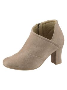 Heine Botki w kolorze beżowym rozmiar: 40. Brązowe botki Heine, bez wzorów, bez obcasa, bez zapięcia. Za 137,45 zł.