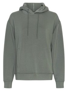 MOSS COPENHAGEN Bluza "Ima Q" w kolorze zielonym rozmiar: S/M. Zielone bluzy Moss Copenhagen, m, bez wzorów, z kapturem. Za 129,95 zł.