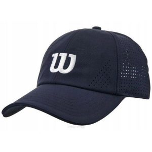Czapka tenisowa Wilson Active Perforated Cap. Niebieskie czapki Wilson, bez wzorów. Za 145,00 zł.