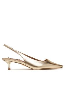 Steve Madden Czółenka Kari SM11003377 Złoty. Żółte czółenka Steve Madden, bez wzorów, ze skóry, bez obcasa, bez zapięcia. Za 259,99 zł.