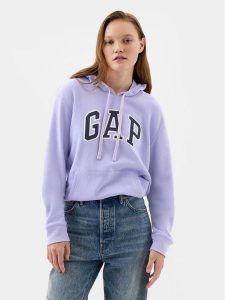 Gap Bluza 870537-03 Fioletowy Regular Fit. Fioletowe bluzy GAP, xxs, bez wzorów, z bawełny, bez kaptura. Za 169,99 zł.
