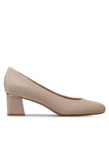 Lasocki Czółenka WYL3405-1Z Beżowy. Brązowe czółenka Lasocki, bez wzorów, ze skóry, bez obcasa, bez zapięcia. Za 229,99 zł.