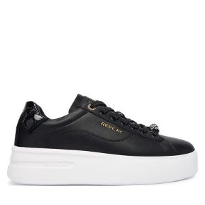 Śniegowce REPLAY. Czarne buty zimowe Replay, bez obcasa, bez zapięcia. Za 529,99 zł.