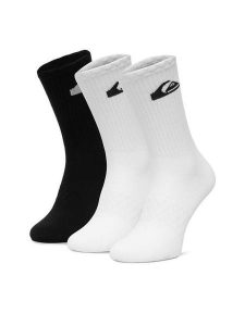 Quiksilver Skarpety długie CEO_BR_QUIK_2042_W_AW25 (3 PACK) Biały. Białe skarpetki Quiksilver, bez wzorów, z bawełny. Za 39,99 zł.