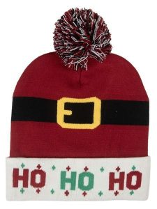 Clayre & Eef Czapka w kolorze czerwono-białym rozmiar: onesize. Białe czapki Clayre & Eef, bez wzorów, z materiału. Za 37,12 zł.