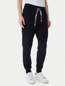 DKNY Sport Spodnie dresowe DP5P3496 Czarny Regular Fit. Czarne spodnie dresowe DKNY Sport, xs, bez wzorów, z bawełny. Za 309,99 zł.
