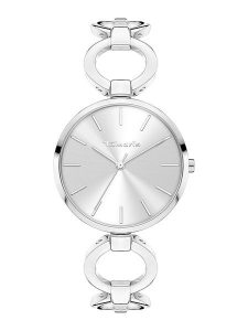 Tamaris Zegarek kwarcowy w kolorze srebrnym rozmiar: onesize. Szare, analogowe zegarki Tamaris. Za 144,58 zł.