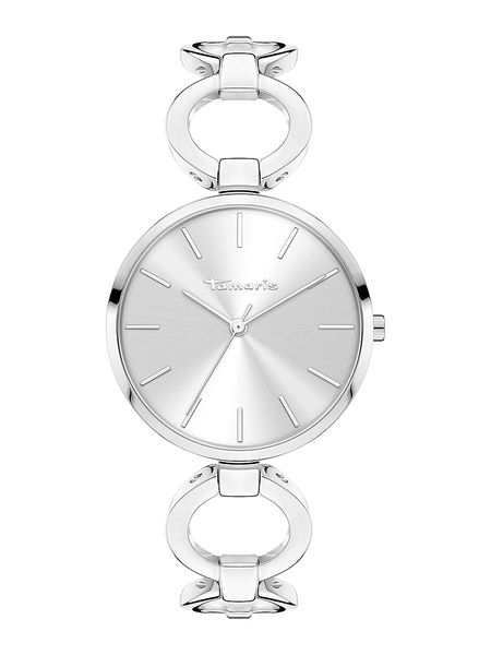 Tamaris Zegarek kwarcowy w kolorze srebrnym rozmiar: onesize. Szare, analogowe zegarki Tamaris. Za 123,45 zł.