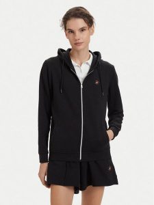 Beverly Hills Polo Club Bluza P-SS26W-F546540 Czarny Regular Fit. Czarne bluzy Beverly Hills Polo Club, xs, bez wzorów, z bawełny, bez kaptura. Za 279,99 zł.