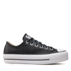 Trampki Converse. Czarne trampki Converse, bez wzorów, bez zapięcia. Za 359,99 zł.
