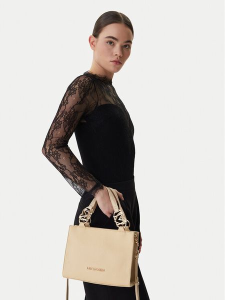 LOVE MOSCHINO Torebka JC4006PP1OLB0129 Beżowy. Brązowe torebki klasyczne LOVE MOSCHINO, bez wzorów, ze skóry, bez dodatków. Za 563,99 zł.