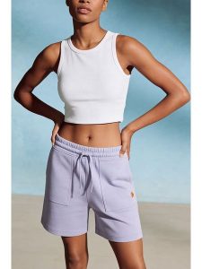 U.S. Polo Assn. Szorty dresowe w kolorze lawendowym rozmiar: XL. Różowe szorty U.S. Polo Assn., bez wzorów, z bawełny. Za 109,52 zł.