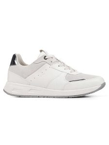 Geox Sneakersy "Dbulmya" w kolorze szaro-białym rozmiar: 38. Białe trampki Geox, bez wzorów, bez zapięcia. Za 153,71 zł.