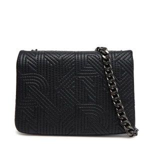 Torebka DKNY. Czarne torebki klasyczne DKNY, bez wzorów, bez dodatków. Za 369,99 zł.