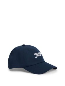 Tommy Jeans Czapka Kobiety Bawełna niebieski, ONE SIZE. Niebieskie czapki Tommy Jeans, bez wzorów, z bawełny, sportowe. Za 129,95 zł.