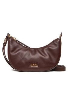 Tommy Hilfiger Torebka Moon Leather Mini Crossover AW0AW17466 Brązowy. Brązowe torebki klasyczne TOMMY HILFIGER, bez wzorów, ze skóry, bez dodatków. Za 659,99 zł.