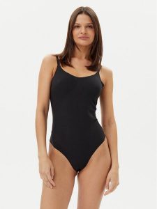 Calvin Klein Underwear Kombinezon modelujący LV00QF8295 Czarny. Czarne kombinezony Calvin Klein Underwear, s, bez wzorów, z syntetyku, bez kołnierzyka, bez ramiączek. Za 199,99 zł.