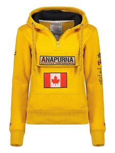 ANAPURNA Bluza "Gymana" w kolorze musztardowym rozmiar: L. Żółte bluzy ANAPURNA, l, bez wzorów, z kapturem. Za 109,78 zł.