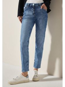 Cecil Dżinsy - Slim fit - w kolorze niebieskim rozmiar: W30/L28. Niebieskie jeansy Cecil, bez wzorów. Za 193,24 zł.