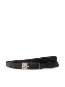 Calvin Klein Pasek Damski Ck Cut Square Buckle 2.0_Mono K60K613243 Czarny. Czarne paski Calvin Klein, bez wzorów, ze skóry. Za 129,99 zł.