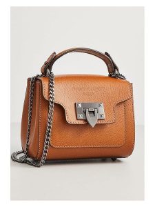 Christian Laurier Skórzana torebka "Marceau" w kolorze karmelowym - 17,5 x 14 x 7 cm rozmiar: onesize. Brązowe torebki klasyczne Christian Laurier, bez wzorów, z materiału, przez ramię, bez dodatków. Za 287,16 zł.