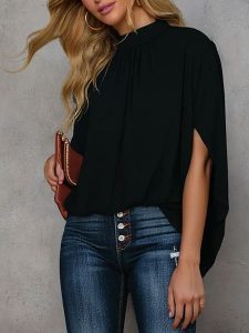 LA Angels Bluzka w kolorze czarnym rozmiar: L. Czarne bluzki LA Angels, l, bez wzorów, z asymetrycznym kołnierzem, bez ramiączek. Za 126,99 zł.