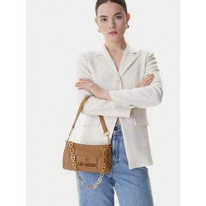 Torebka LOVE MOSCHINO. Brązowe torebki klasyczne LOVE MOSCHINO, bez wzorów, bez dodatków. Za 688,99 zł.