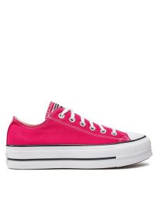 Converse Trampki Chuck Taylor All Star Lift Platform Ox A11539C Różowy. Czerwone trampki Converse, bez wzorów, z materiału, bez zapięcia. Za 249,99 zł.
