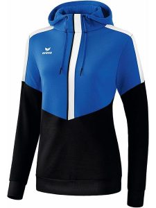 Erima Bluza "Squad" w kolorze niebiesko-czarnym rozmiar: 40. Czarne bluzy Erima, bez wzorów, z kapturem. Za 83,42 zł.