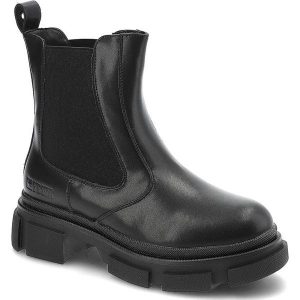 Czarne Sztyblety Big Star Ocieplane Skórzane Buty Damskie. Czarne botki Big Star, na zimę, z aplikacjami, z futra, bez obcasa, na płaskiej podeszwie, bez zapięcia. Za 239,00 zł.