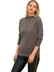 Heine Sweter w kolorze brązowym rozmiar: 36. Brązowe swetry oversize Heine, bez wzorów, bez ramiączek. Za 47,82 zł.