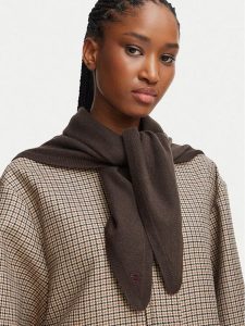 Weekend Max Mara Chusta 2625746015650 Brązowy ciemny. Brązowe apaszki i chusty Weekend Max Mara, bez wzorów. Za 889,99 zł.