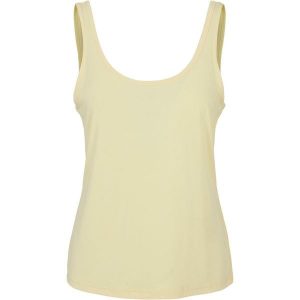 Damski tank top Urban Classics Modal Loose GT. Żółte topy Urban Classics, bez wzorów, bez kołnierzyka, bez ramiączek. Za 134,50 zł.
