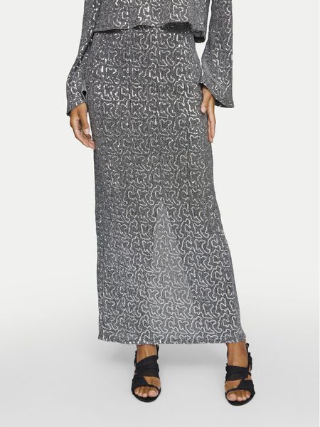 Vila Spódnica maxi Sanadu 14101820 Srebrny Regular Fit. Szare spódnice Vila, bez wzorów, z syntetyku, maxi. Za 139,99 zł.