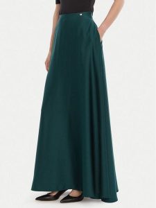 Rinascimento Spódnica trapezowa CFC0125080003 Zielony Regular Fit. Zielone spódnice Rinascimento, xs, bez wzorów, z syntetyku. Za 489,99 zł.