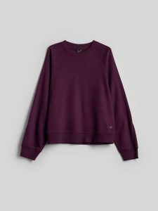 4F Bluza dresowa loose bez kaptura damska - fioletowa S. Fioletowe bluzy 4f, l, bez wzorów, z bawełny, bez kaptura. Za 129,99 zł.