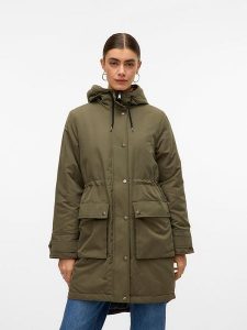 Vero Moda Parka w kolorze khaki rozmiar: XL. Brązowe płaszcze Vero Moda, xl, bez wzorów, bez kaptura. Za 202,03 zł.