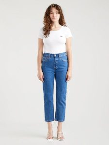 Levi's Dżinsy "501" - Regular fit - w kolorze niebieskim rozmiar: W27/L30. Niebieskie jeansy Levi's®, z aplikacjami, z podwyższonym stanem. Za 223,22 zł.