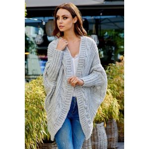 Kardigan oversize warkocz ls238. Kardigany marki LEMONIADE. W wyprzedaży za 119,00 zł.